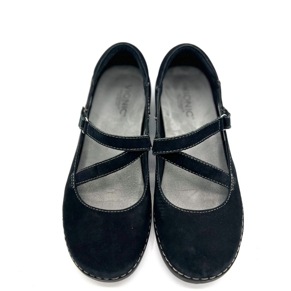 Vionic Judith Black Mary Jane Suede Flats 8.5 - Picture 8 of 15
